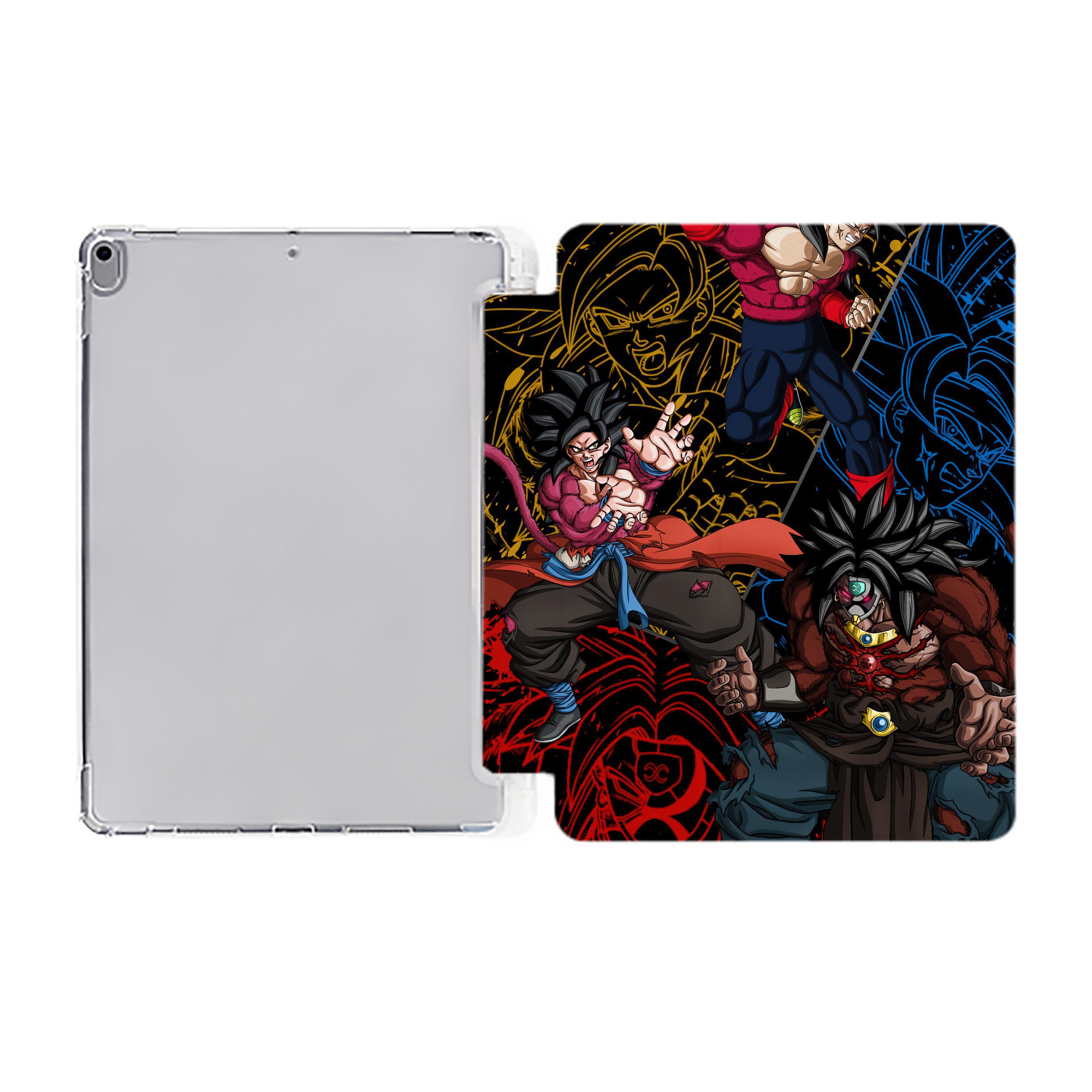 （画像用） ドラゴンボール DRAGON BALL IPad ケース ペン収納付き 三つ折りスタンド PUレザー×シリコン 対応機種9.5/10.5/10.9インチ